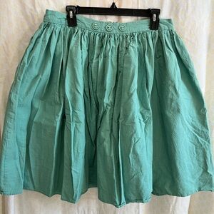 XL Teal Collectif gathered skirt. Pinup Rockabilly style EUC